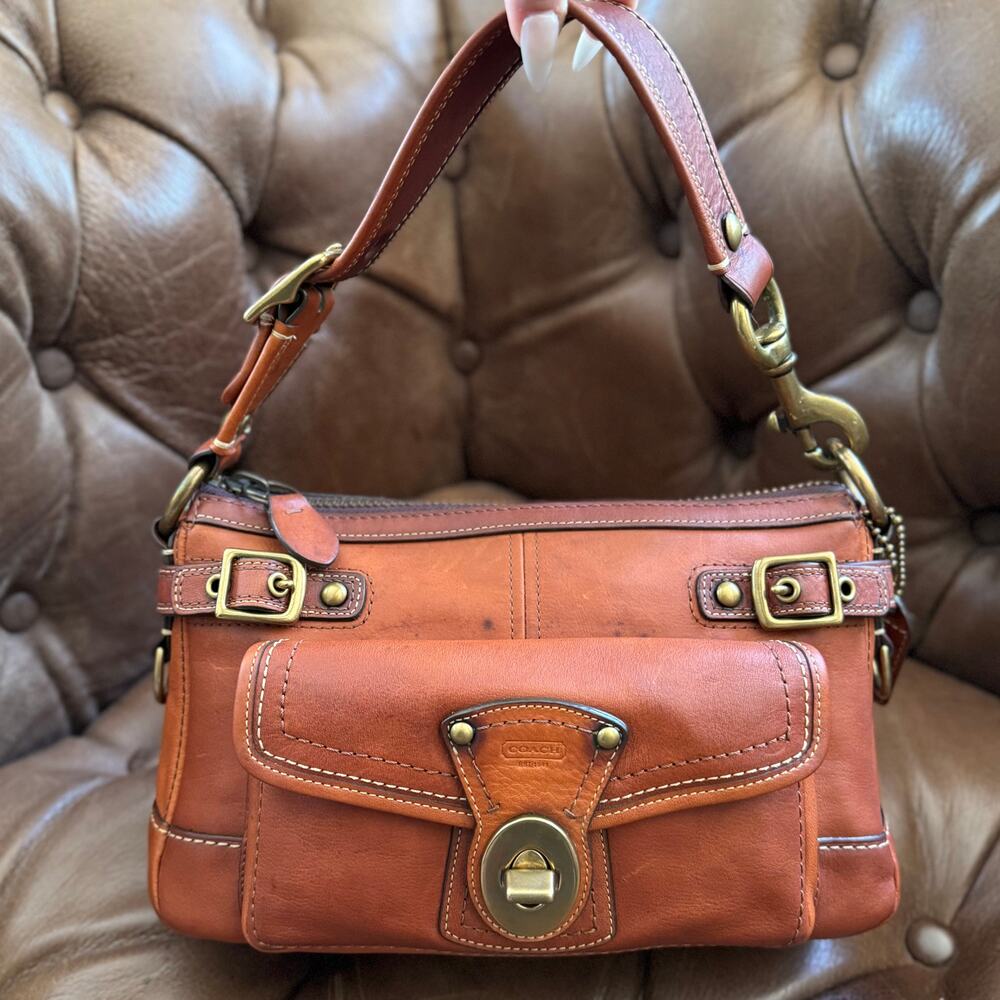 Coach Legacy Leigh 11127 Whiskey Brown Leather Shoulder Bag 2007